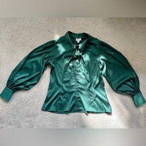 Unique Vintage Satin Gwen Blouse